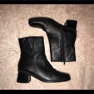 Black ankle boots